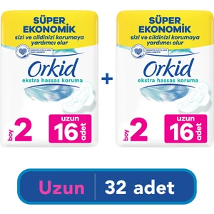 Extra Hassas Koruma Uzun 16 Ped x 2 Adet