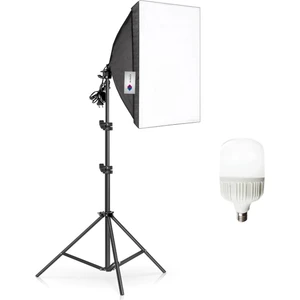 Softbox 50 x 70 cm Tek Duylu Sürekli Video Işık Seti 35 watt led lamba
