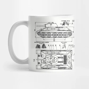 T34 Tank Schematics Kupa Bardak