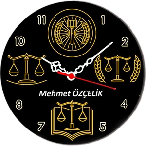 Nil Hediye Avukata Özel Isimli Duvar Saati