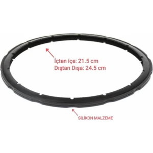 Tefal Clipso Uyumlu Düdüklü Tencere Kapak Lastiği 4,5 - 6 Lt ( Silikon Malzeme - Koku Yapmaz )