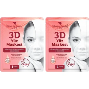 Rituel de Beaute Rituel De Beauté 3D Yüz Maskesi &nemlendirici& Canlandırıcı Tüm Cilt Tipleri 2'li