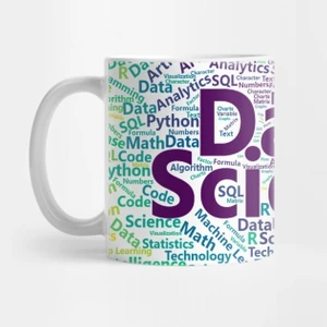 Data Science Word Cloud | Viridis Palette Kupa Bardak