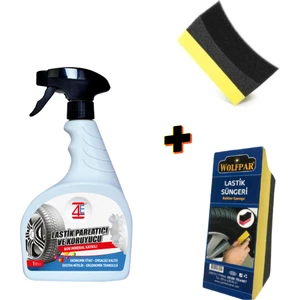4e Care Lastik Parlatıcı 1 lt + Lastik Süngeri