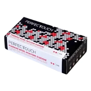 Perfectouch Pudrasız Mavi Nitril Eldiven 100’lü - L Beden - 3 Paket