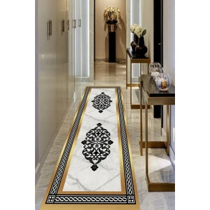 Cappio Halı Cappio Dama Desenli Mutfak Halısı (Makinada Yıkanabilir Kaymaz DotTaban) - CP398