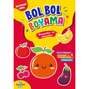 Sancak Çocuk Bol Bol Boyama - Meyveler ve Sebzeler
