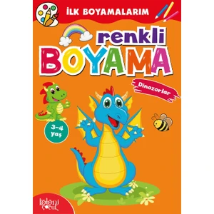Koloni Çocuk Ilk Boyamalarım - Renkli Boyama - Dinozorlar