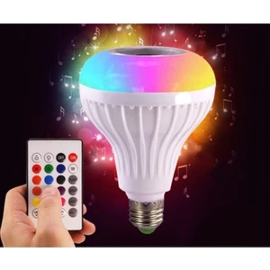 Akıllı Rgb Bluetooth Hoparlör LED Ampul (Müzik Çalma Dim Uzaktan Kumandalı)