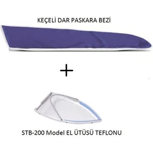 Bluestar Isıya Dayanıklı Keçeli Dar Paskara Bezi ve El Ütüsü Teflonu STB-200