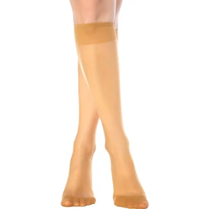 4'lü 57 Ten Fit 15 Ince Parlak Likralı Şeffaf Burun Takviyeli Bayan Dizaltı Çorap