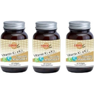 Force Nutrition Forcenutrition Vitamin K1 K2 60 Softgel 3 Kutu Skt 08-2022