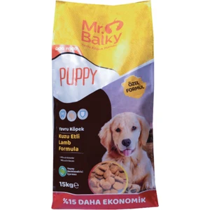 Mr. Balky Kuzu Etli Yavru Köpek Maması 15 kg Türkiyenin İlk GDO'suz Maması