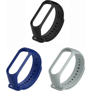 Bilişim Aksesuar Xiaomi Mi Band 5 ve Mi Band 6 Akıllı Bileklik Kordonu Silikon 3 Lü Kombin Set