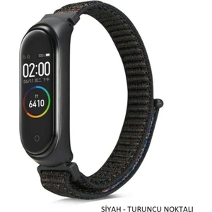 Bilişim Aksesuar Xiaomi Mi Band 3 4 5 6 Hasır Kumaş Örgü Spor Kordon Kayış