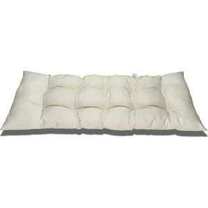 Kamp Plaj Piknik Bahçe Bank Minderi, Puf Dolgulu Minder (Krem)