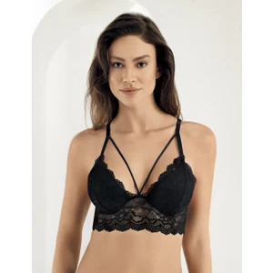 Kaplı Desteksiz Bralet Sütyen Siyah MB13500-B