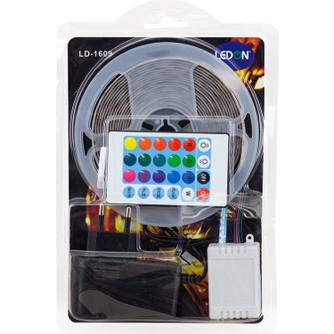 Ledon Silikonsuz 5 Metre Rgb Şerit LED Animasyonlu + Adaptör Fiyatı