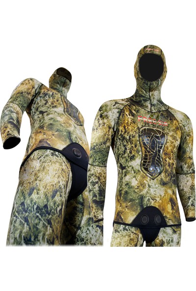 Free-Sub 7mm Comfort, Expert Multy Desen, Avcı Dalış Elbisesi, Dalgıç Kıyafeti