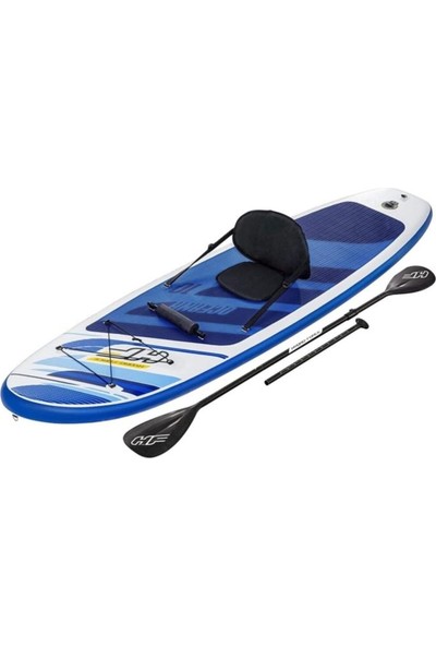 Bestway 65350 Oceana Şişme Kano Sörf Tahtası-Çantalı Set Kürek ve Pompa Dahil 305X84X12