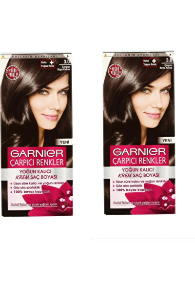 Garnier Color Naturals No Çarpıcı Renk 3.0 Çarpıcı Kahve 2'li