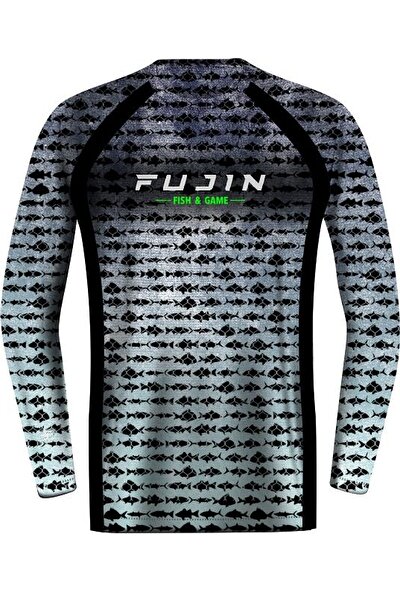 Fujin Performance T-Shirt Aqua Blue Fish
