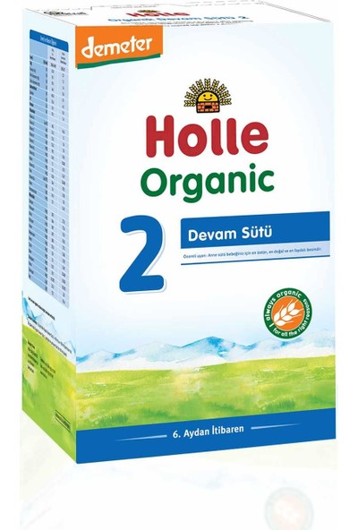 Holle Organik 2 Bebek Devam Sütü Formülü 600 gr