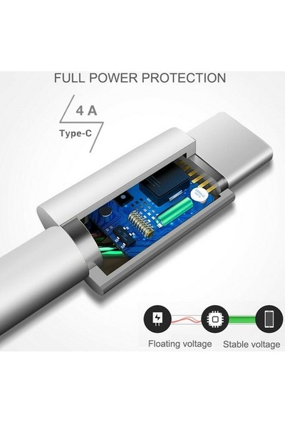 Teffe Oppo Find X2 Super Vooc Şarj Cihazı Seti 4A Adaptör + Type-C Kablo