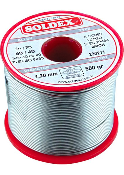 500 gr Lehim 1.2 mm Soldex
