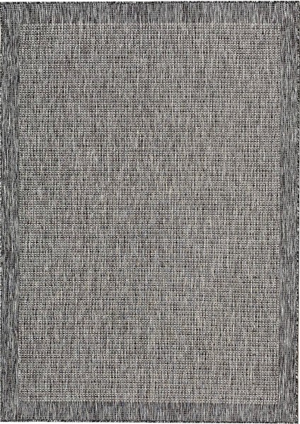 Sisal SL146 Antrasit / Gri 80 x 150 cm Hasır Görünümlü Yıkanabilir Jüt Halı