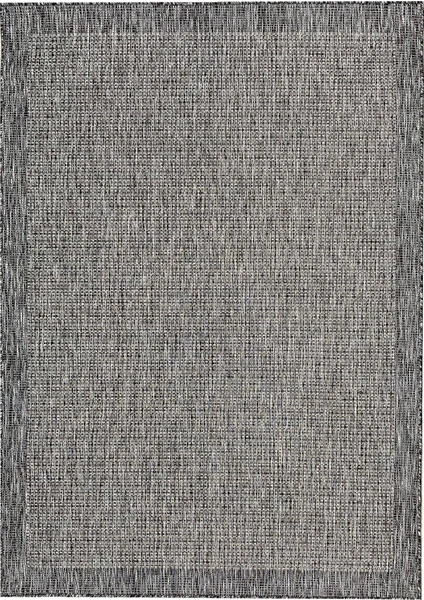 Sisal SL146 Antrasit / Gri 80 x 150 cm Hasır Görünümlü Yıkanabilir Jüt Halı