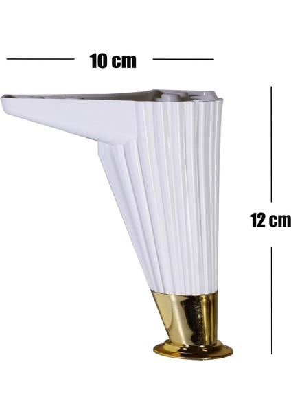 Mobilya Kanepe Masa Sehpa Ayağı 12 Cm Beyaz Baza Ayak 4 Adet - Masa Ayakları modelleri