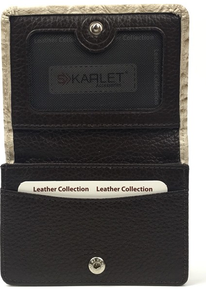 Hakiki Deri Unisex Kartlık