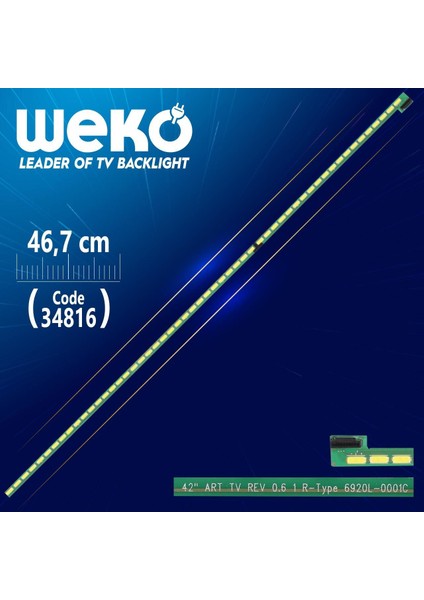 42'' Art Tv Rev 0.6 1 R-Type 6920L-0001C - 46.7 cm 54 Ledli - WK-379 LED Tv Bar