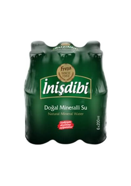 Inişdibi Sade Maden Suyu 6x 200 ml