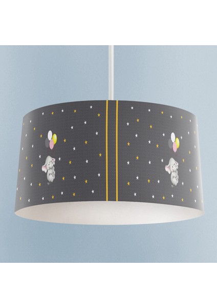 Balonlu Fil Desenli Çocuk Odası Sarkıt Avize