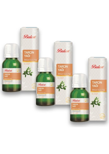Tarçın Yağı (Distilasyon) 10 ml x 3 Adet