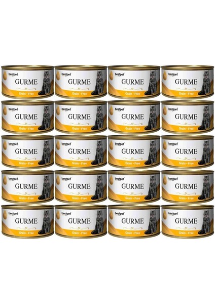 Gurme Kedi Konservesi Tavuklu 100 gr 20 Adet