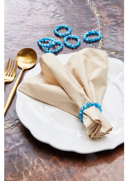 6'lı Bej Organik Kumaş Servis Sunum Peçetesi fiyatları