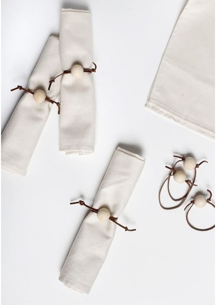 6'lı Beyaz Organik Kumaş Servis Sunum Peçetesi fiyatları