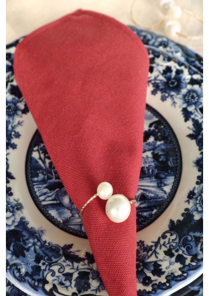 12 Adet Büyük Inci Halkalı Peçete Yüzüğü fiyatları