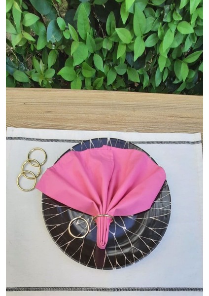 6 Adet Gold Metal Peçete Halkası modelleri