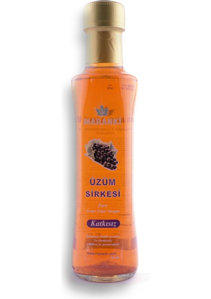 Katkısız Üzüm Sirkesi 250 ml (Içilebilir)