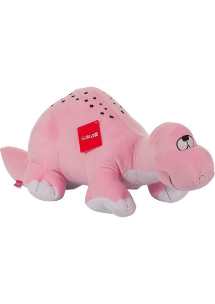 Peluş Dinozor Oyuıncak Diplodocus 65 cm Pembe