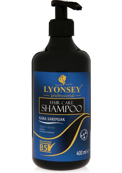 Kara Sarımsak Saç Bakım Seti Lyonsey Şampuan 400 ml + Bakım Yağı 20 ml