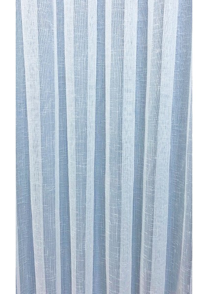Hazır 1/2,5 Normal Pileli Keten Tül Perde - Ekru 80 x 200 cm