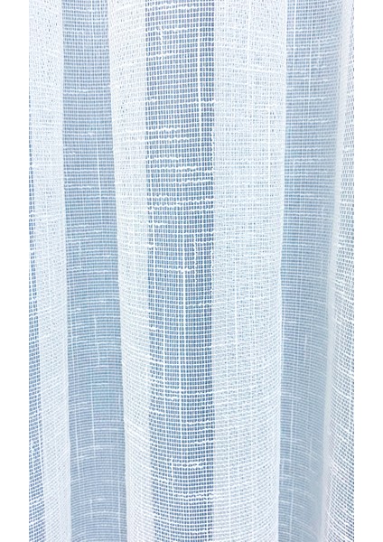 Hazır 1/2,5 Normal Pileli Keten Tül Perde - Ekru 70 x 200 cm