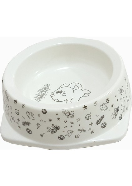 Kedi Köpek Melamin Mama ve Su Kabı BO-3038 130 ml Krem