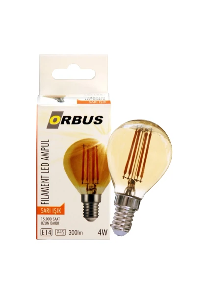 ORB-PA45 Sarı Işık LED Ampul