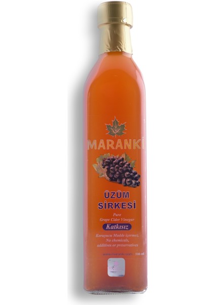 Katkısız Üzüm Sirkesi 500 ml (Içilebilir)